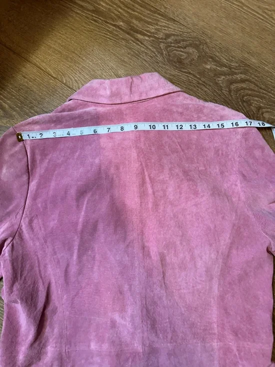 Pink Suede Button-Up Shacket - Picture 8 of 11